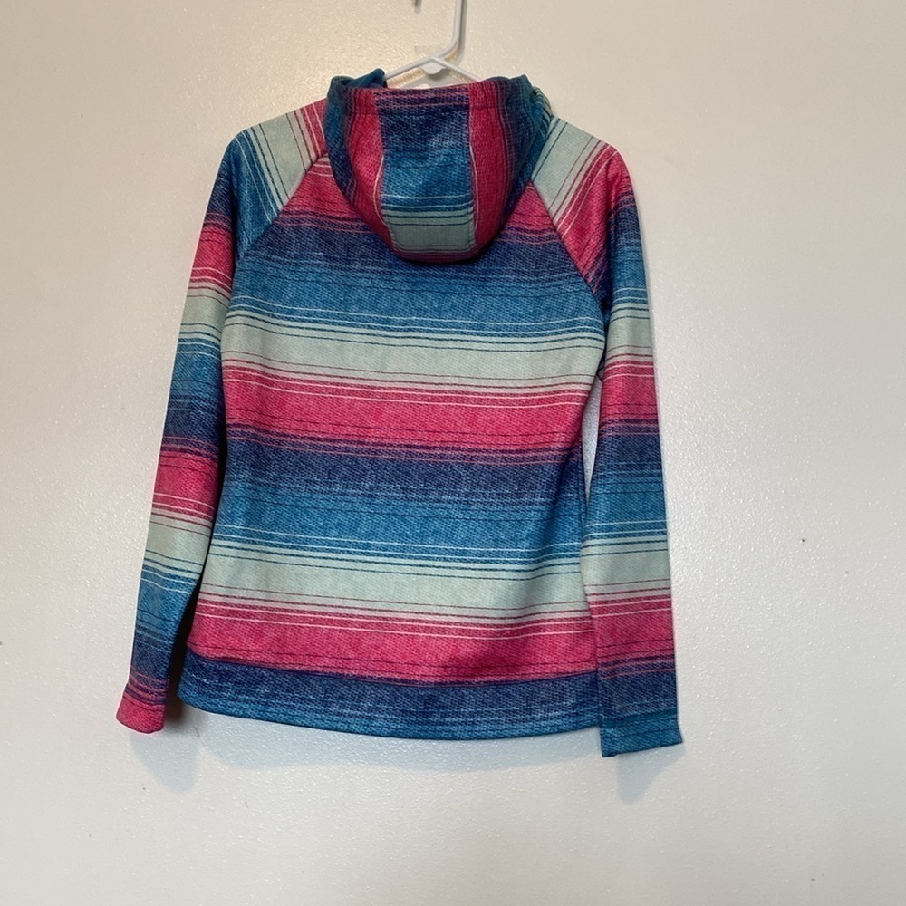 Burton Colombo Multi Colored Full Zip Up Hooded Fleece Lined Jacket — image 4 of 8